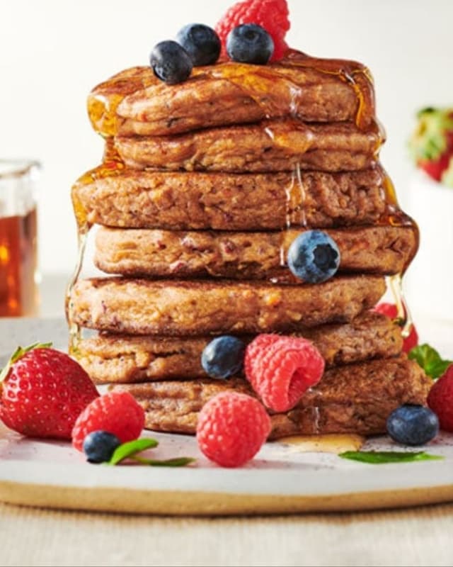 Pancakes made with the Pancake & Waffle mix