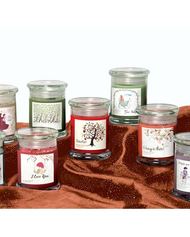 Message jar candles
