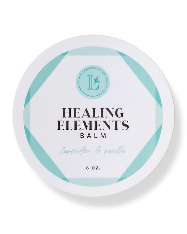 Healing Elements Balm, lavender and vanilla, 6 oz
