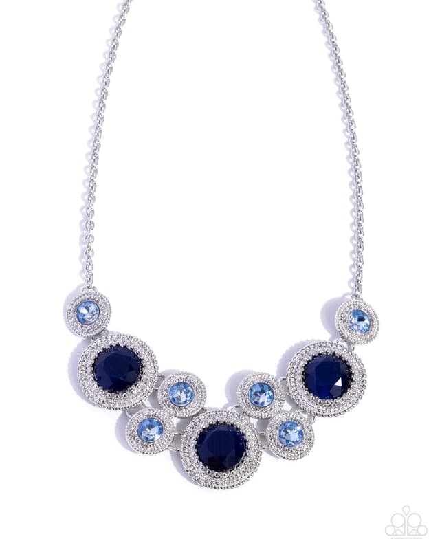 Ornate Opera necklace, blue ($8)