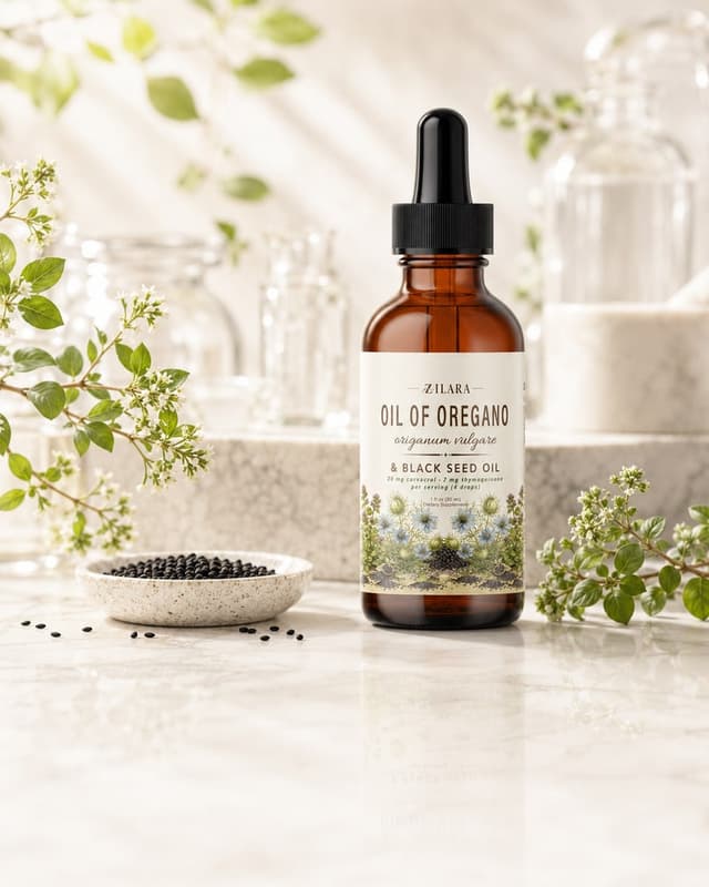 Zilara Oil of Oregano with black seed oil