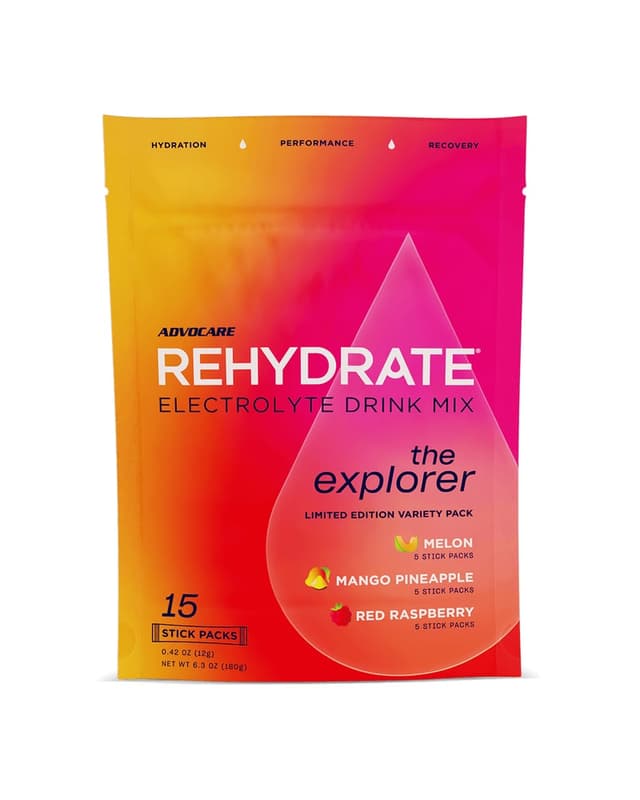 Rehydrate electrolyte drink mix, The Explorer variety pack