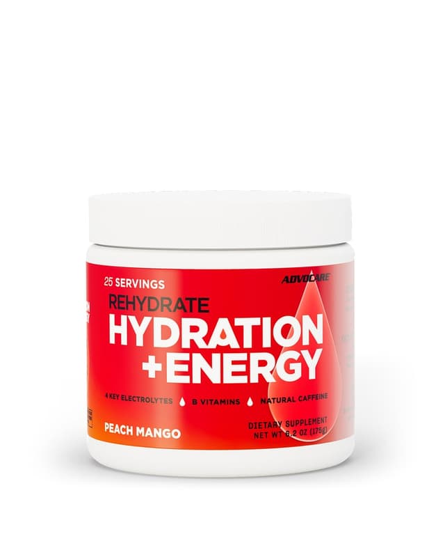 Rehydrate Hydration + Energy, peach mango