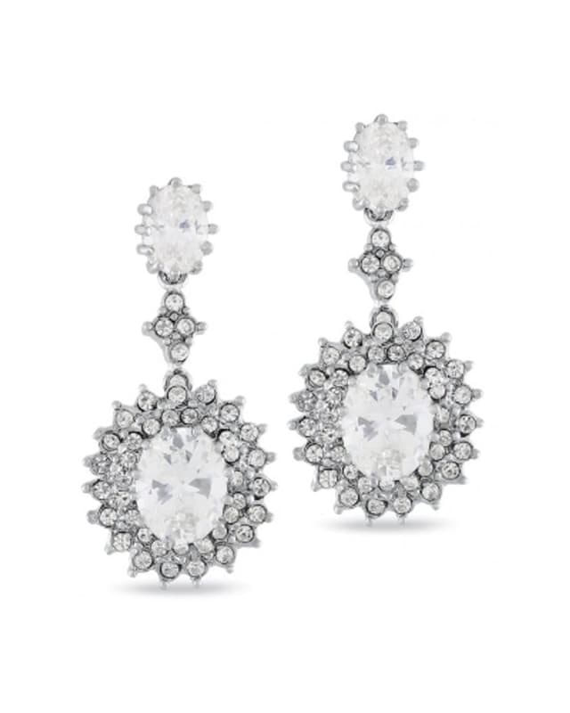 Crystal statement drop earrings