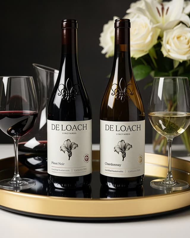 DeLoach Vineyards Pinot Noir and Chardonnay