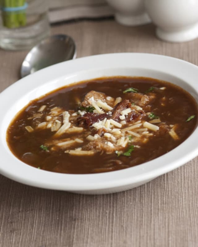 Burgundy French onion soup