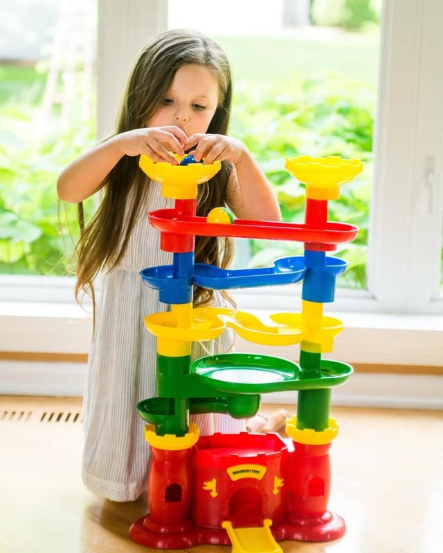Castle Marbleworks chime ball drop tower