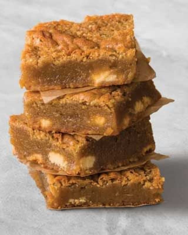 White chocolate blondies
