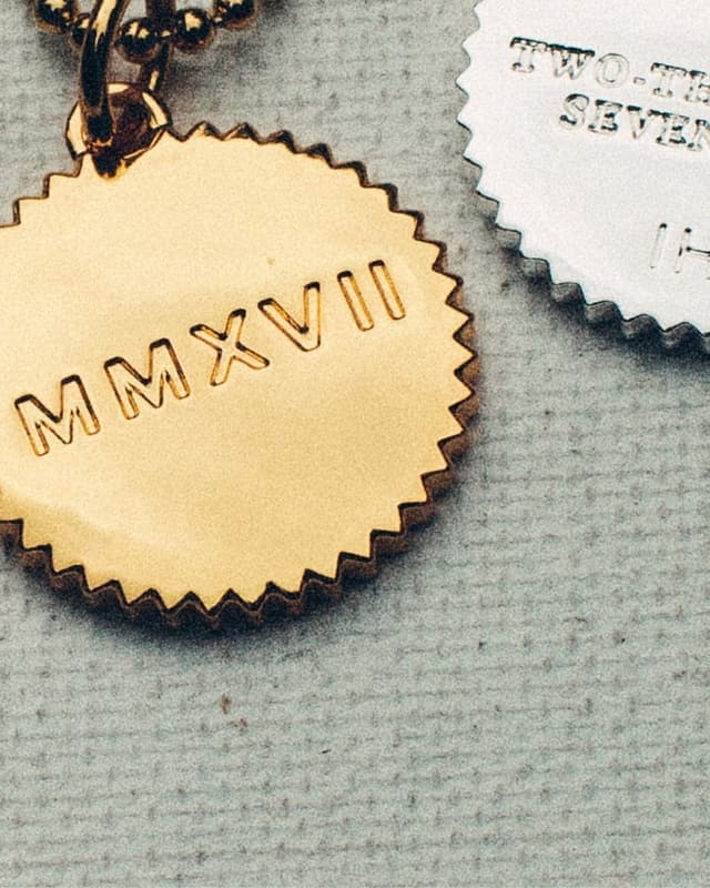 Legacy Letters engraved charms