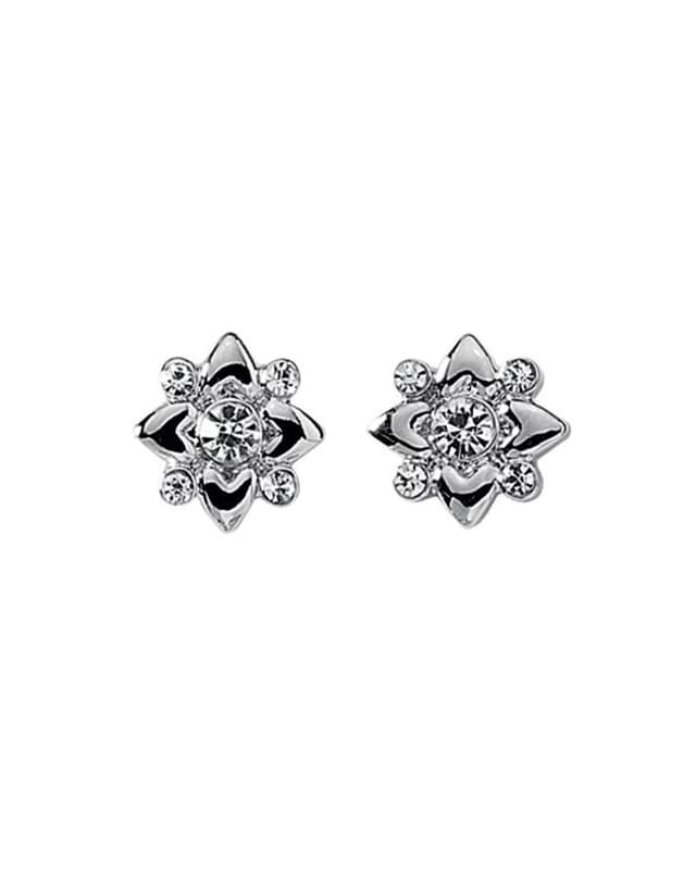 Crystal flower stud earrings, spring/summer 2014