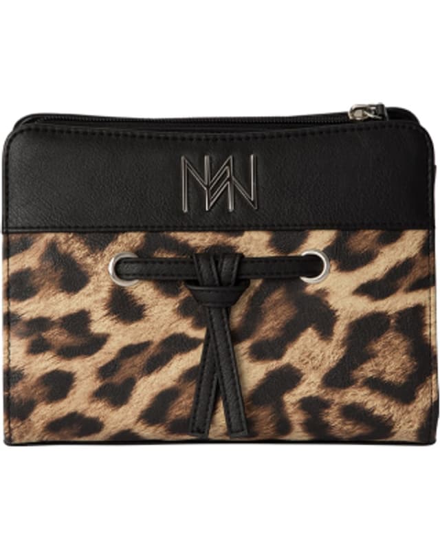 Leopard-print wallet