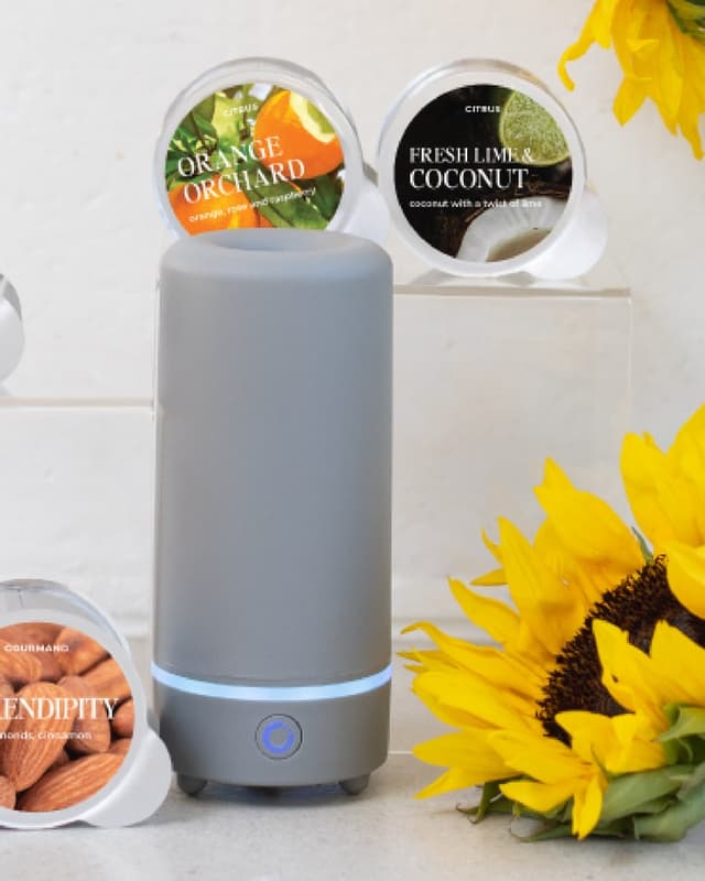 Gray AirMoji with fragrance pods