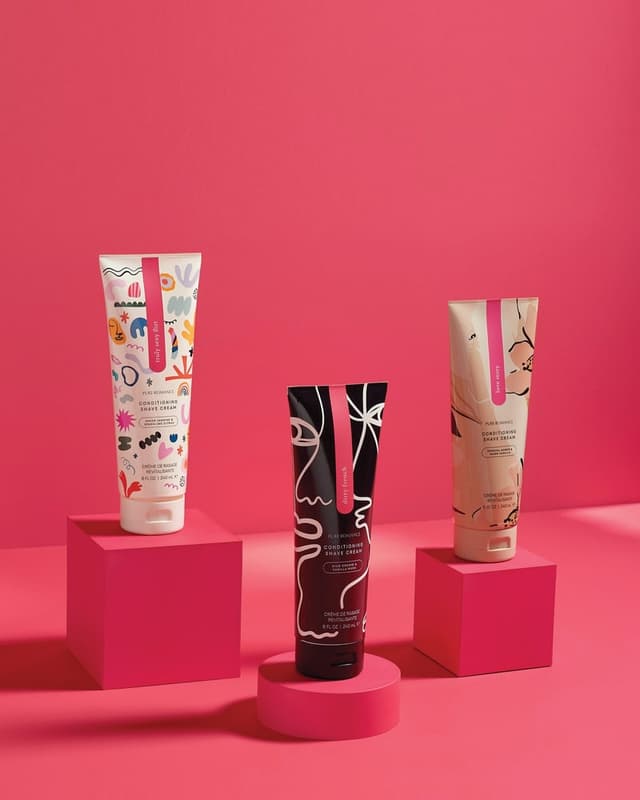 Conditioning Shave Cream in three designer prints