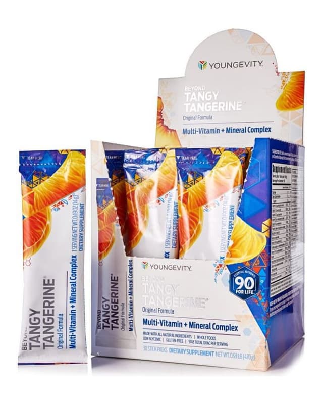 Beyond Tangy Tangerine multi-vitamin and mineral stick packs