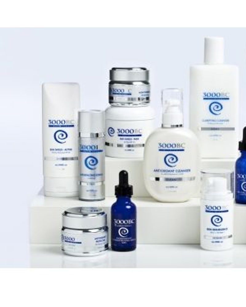 Cleansers, serums and creams from the 3000BC line