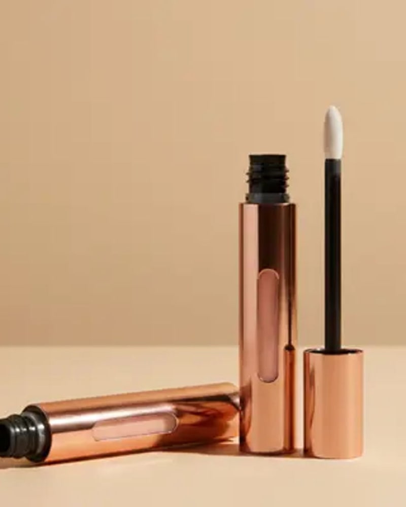 Rose-gold mascara and lip wand