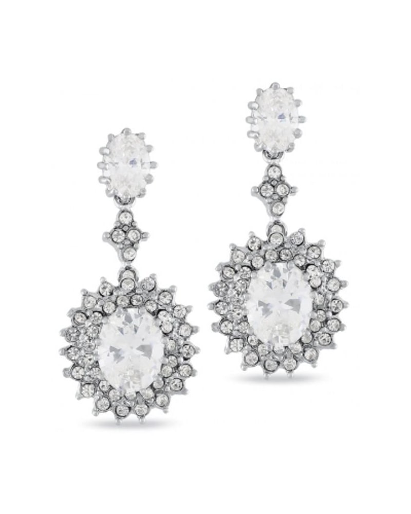 Crystal statement drop earrings