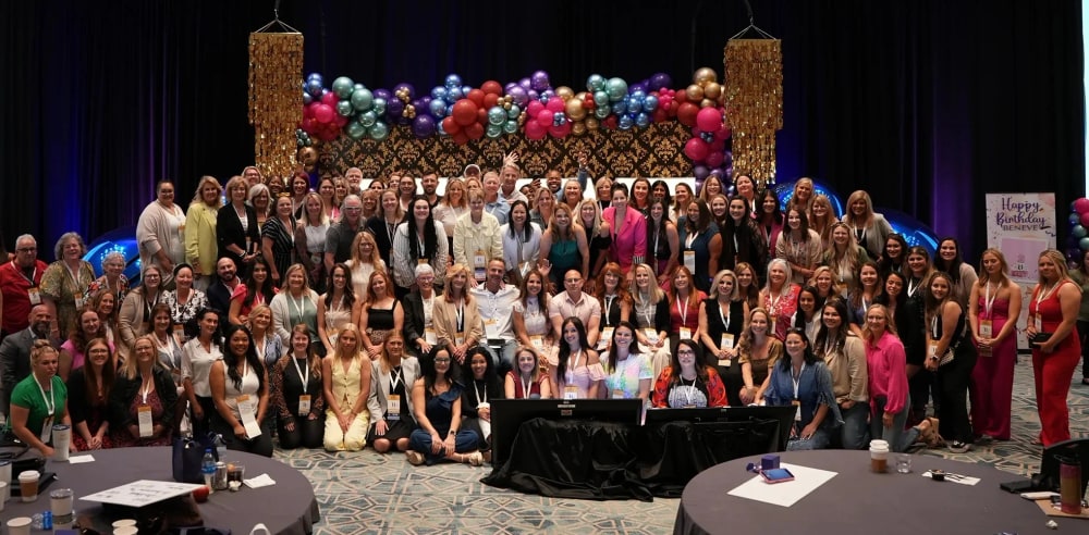 Beneve Influencers gathered at a company event