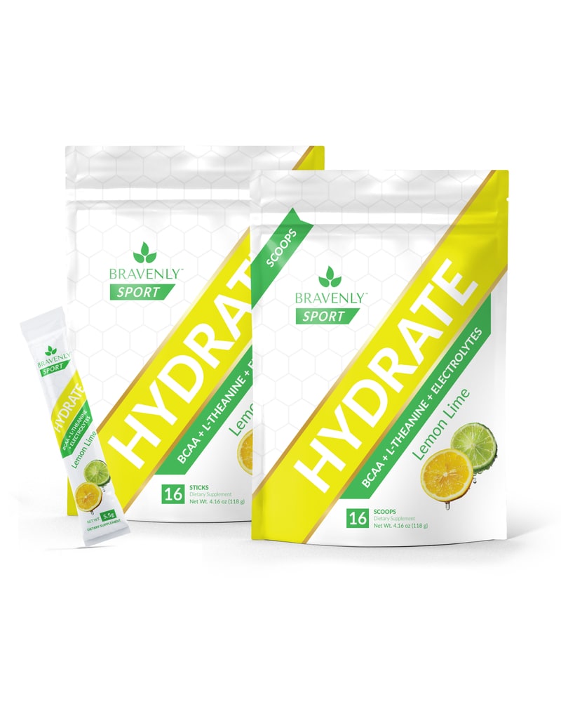 Bravenly Hydrate lemon lime electrolyte mix