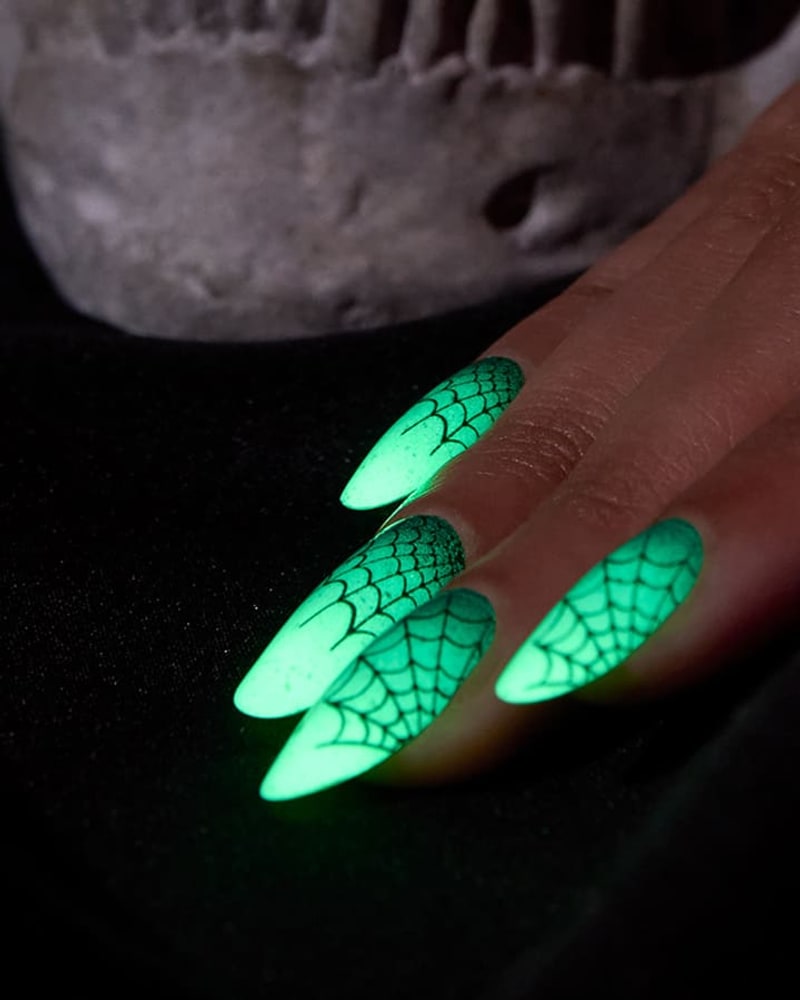 Caught in a Web glow-in-the-dark strips