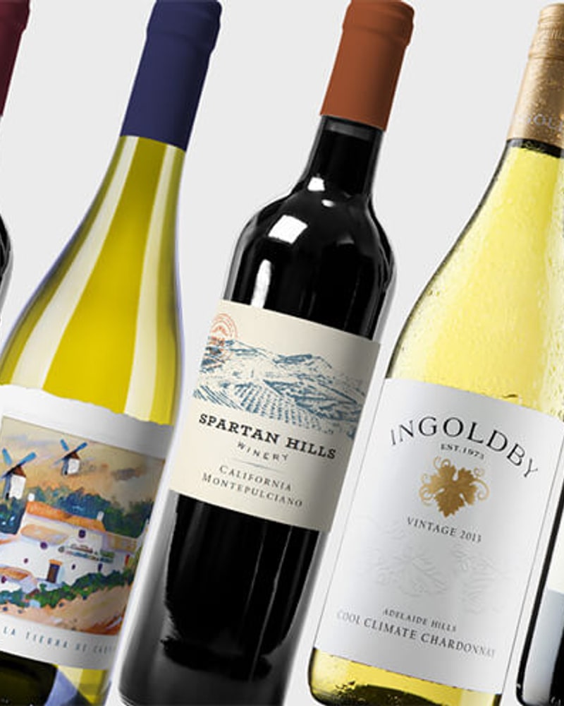 Bottles from the Premium Wine Lover Elite package