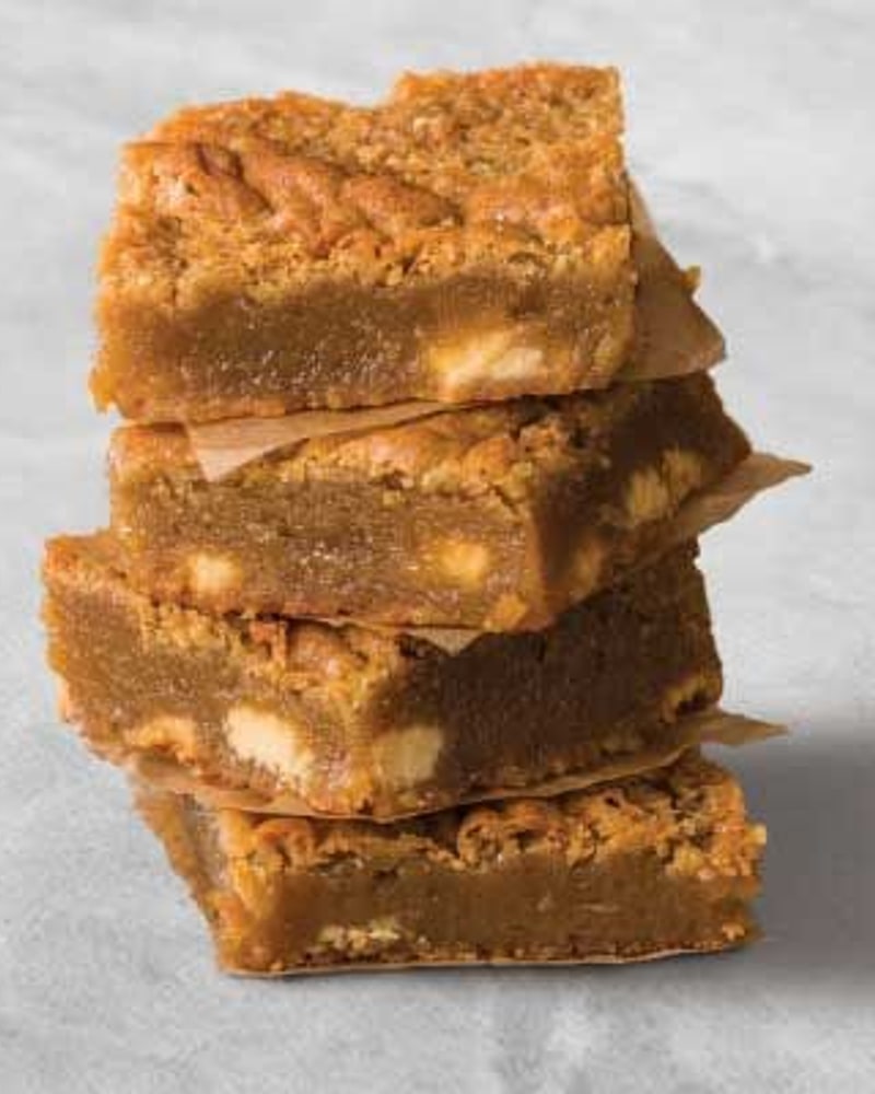 White chocolate blondies
