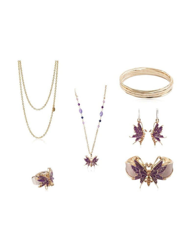 Papillon collection necklaces, bangles, earrings and ring