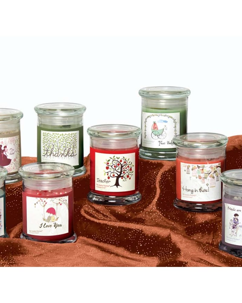 Message jar candles