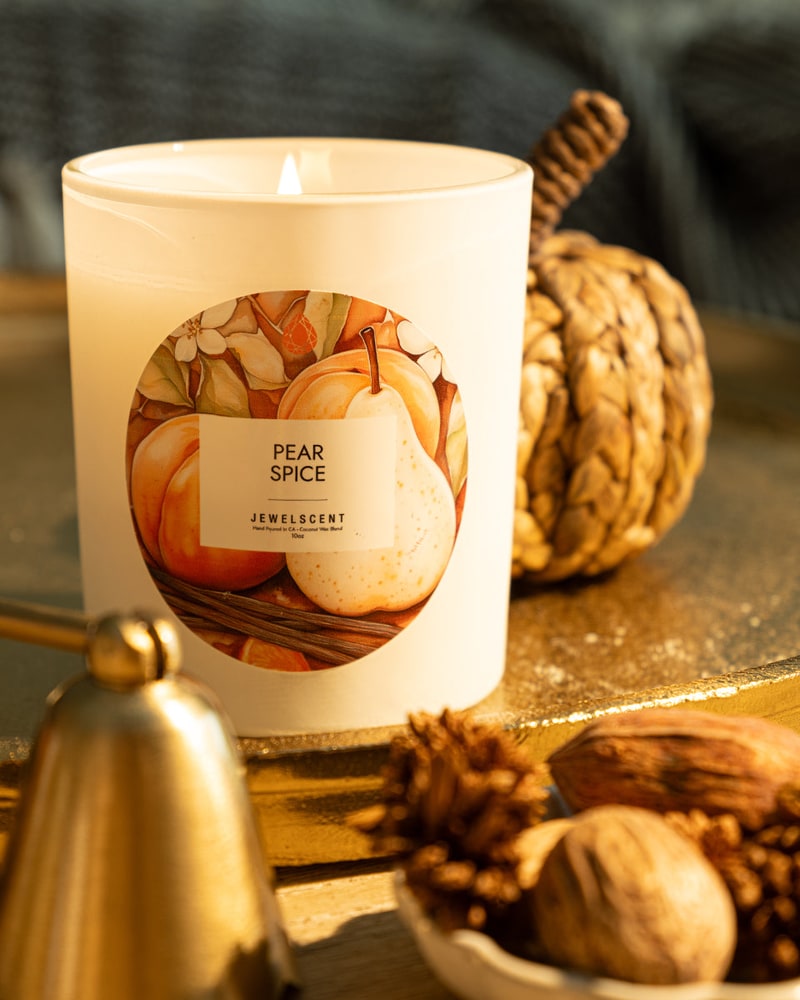 Pear Spice 10 oz Signature jewelry candle