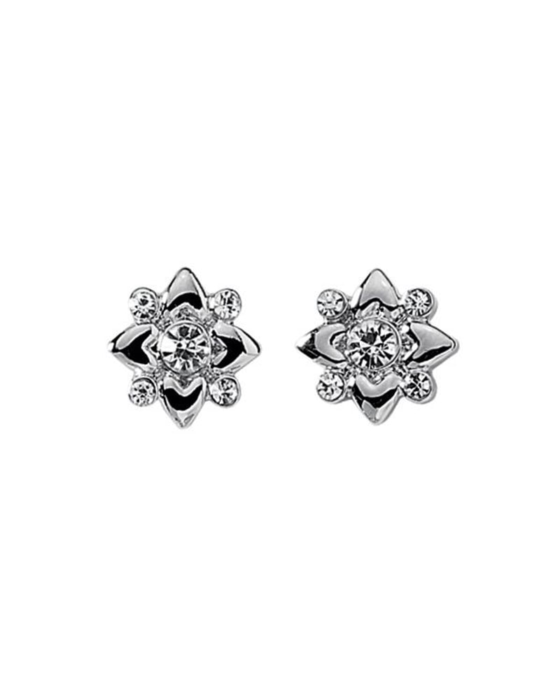 Crystal flower stud earrings, spring/summer 2014