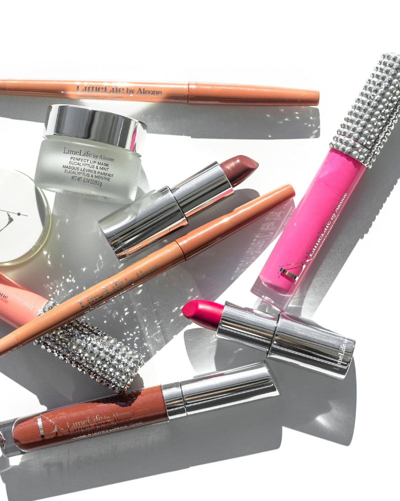 LimeLife lipsticks, glosses and lip liners