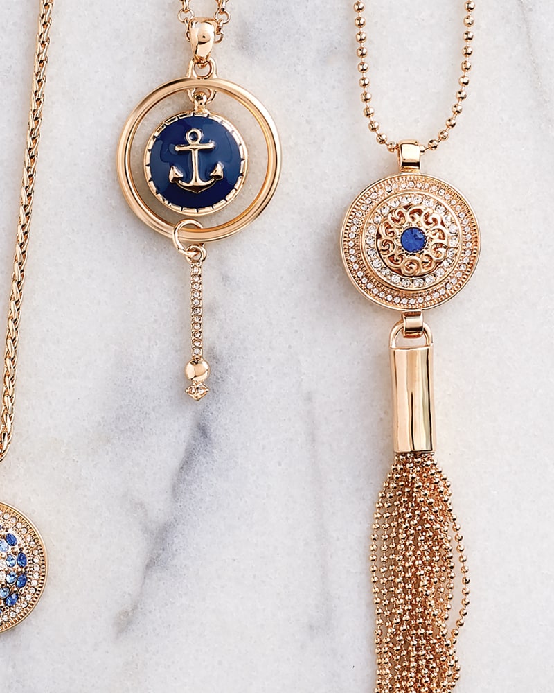 Anchor Snap pendant and tassel pendant