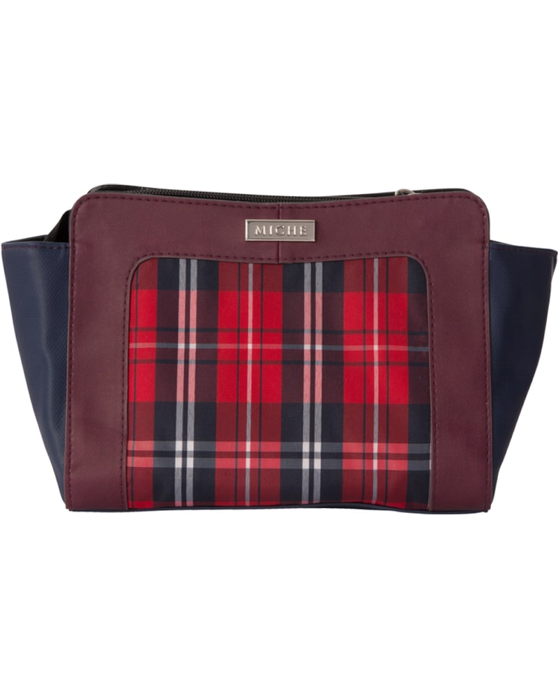 Burgundy shell with a red plaid front