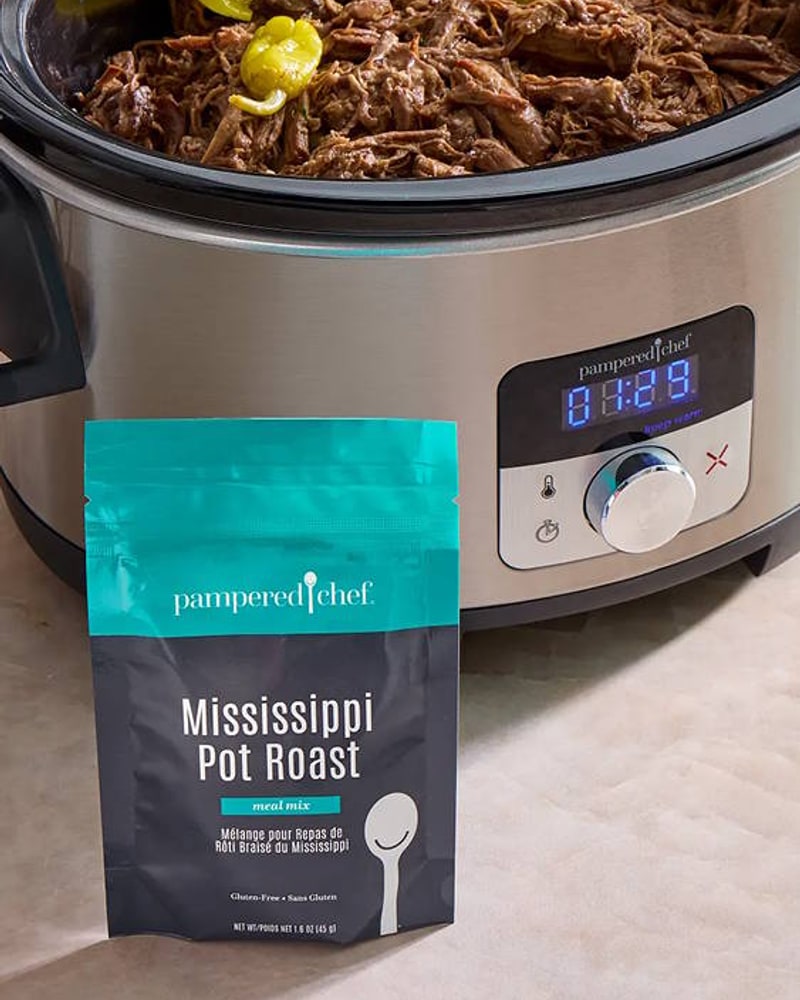 Deluxe Home & Away Slow Cooker with Mississippi Pot Roast meal mix