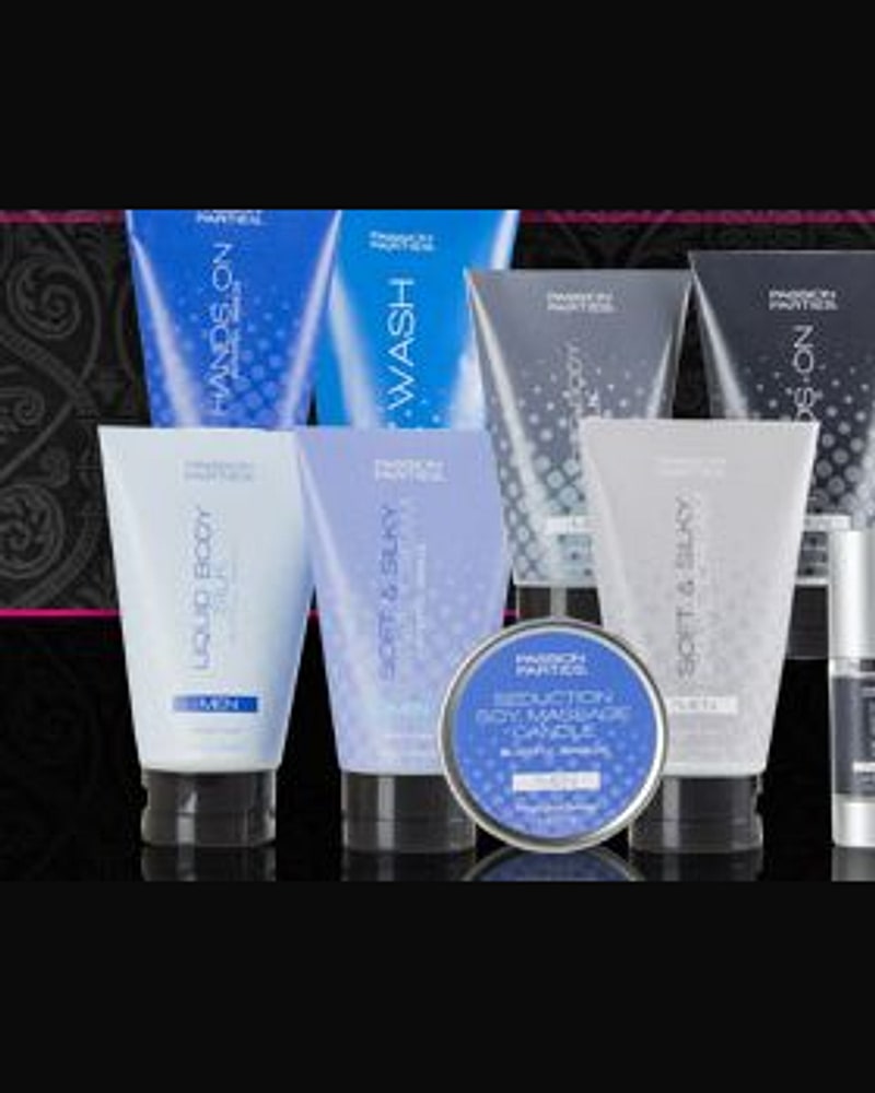 Passion Parties for Men washes and massage candle