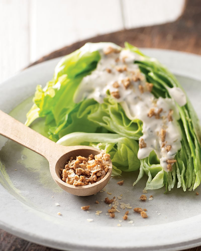 Wedge salad with Bacon Bacon