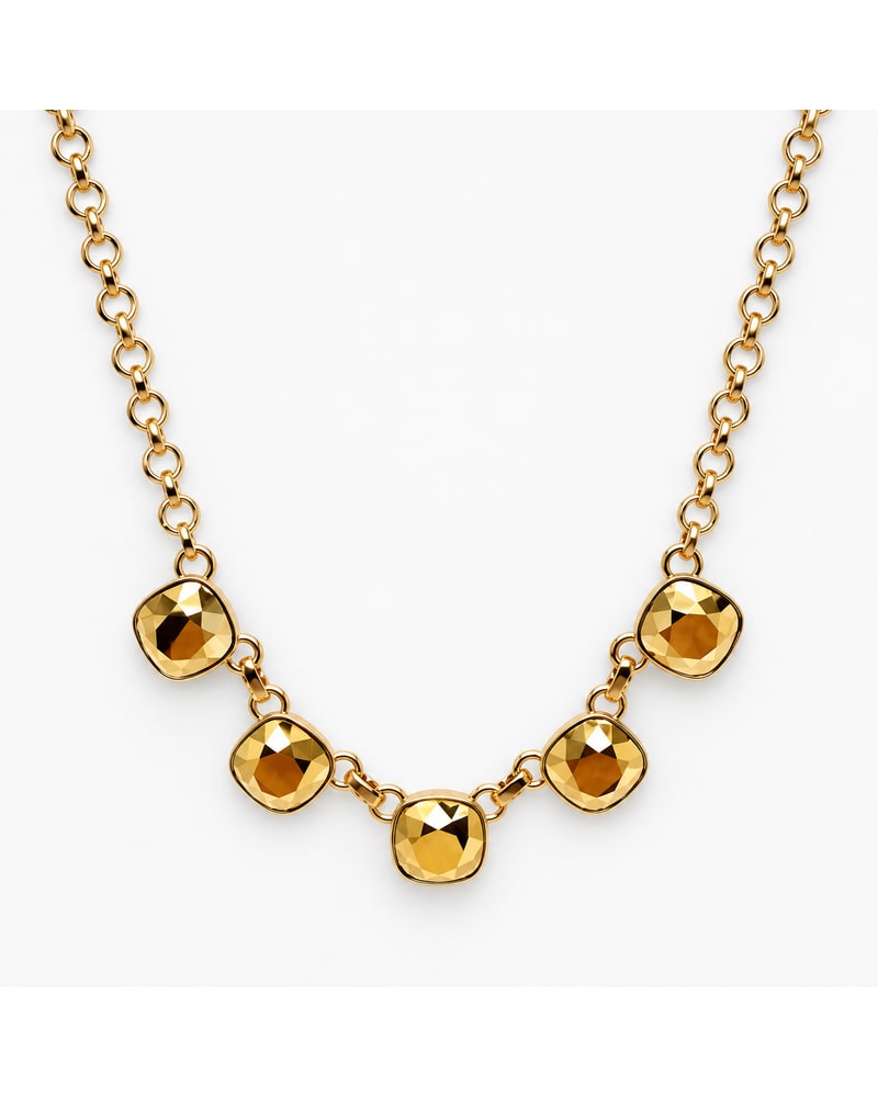 Icon Necklace, Golden Aurum