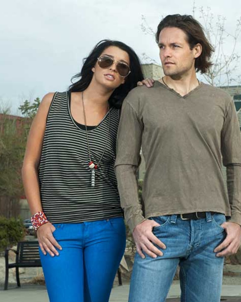 Women's and men's jeans from the Vault range