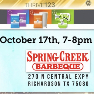 What Is The Thrive Experience? Join Us At This Thrive After 5 At Spring Creek Bbq In Richardson, Tx